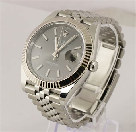 rolex datejust 41 rhodium price.